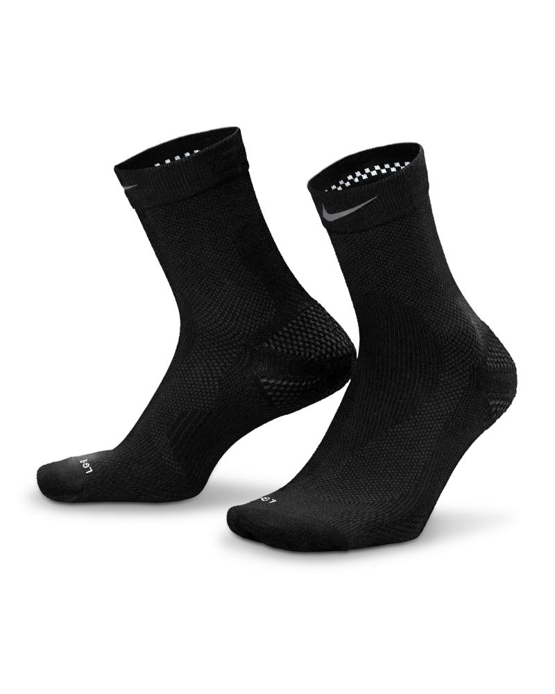 Nike Running Micro Crew-Socken aus Wolle (1 Paar) - Schwarz Schwarz