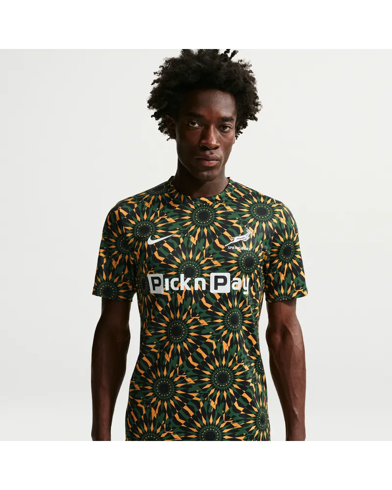 Nike Springboks 2025/26  Rugby Pre-Match-Oberteil (Herren) - Schwarz Schwarz