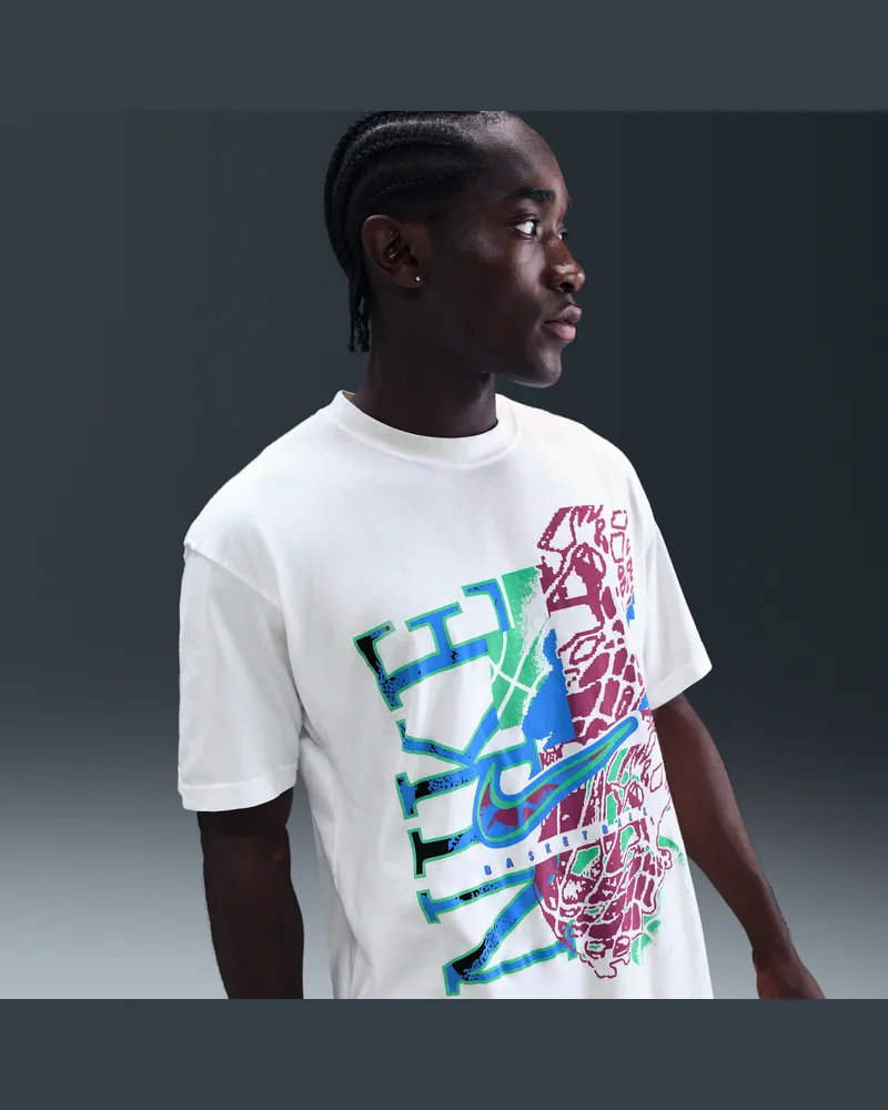 Nike Basketball-T-Shirt (Herren) - Weiß Weiß