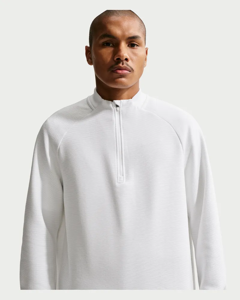 Nike Par Therma-FIT-Golfoberteil mit Halbreißverschluss (Herren) - Weiß Weiß