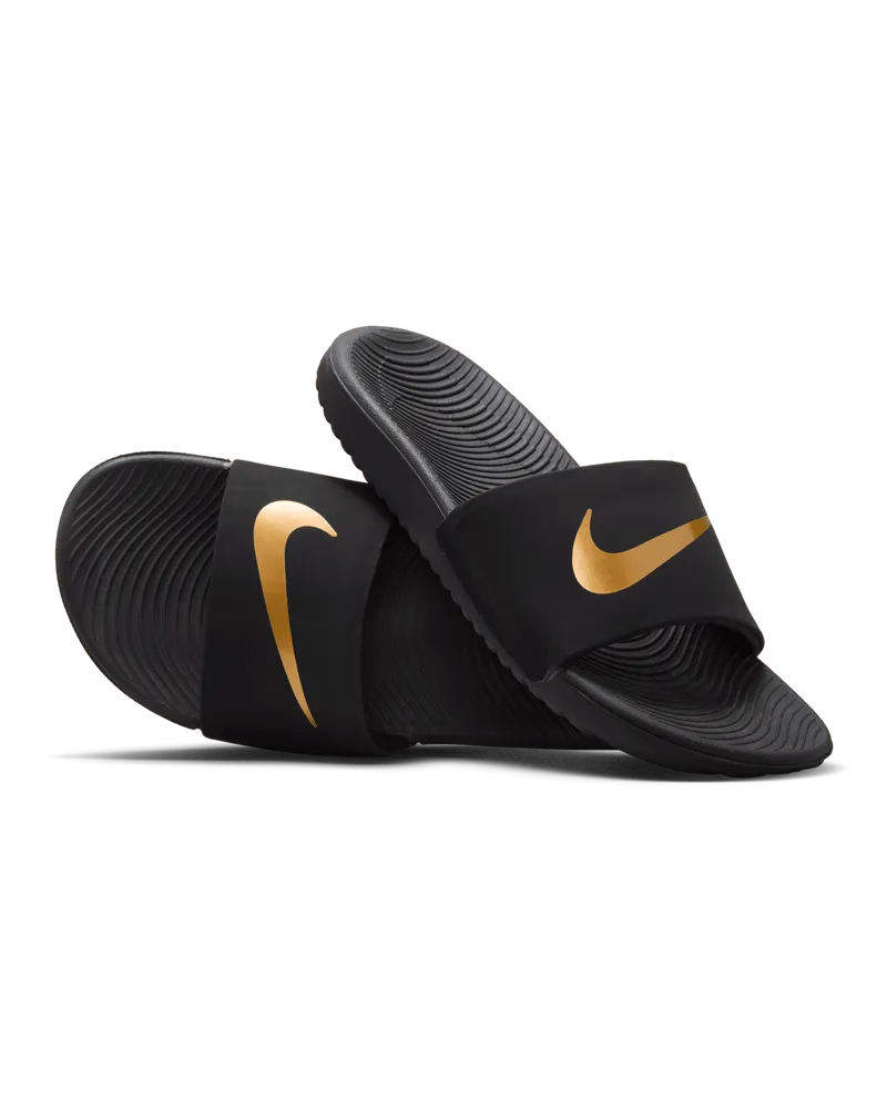 Nike Kawa Badeslipper jüngere/ältere Kinder - Schwarz Schwarz