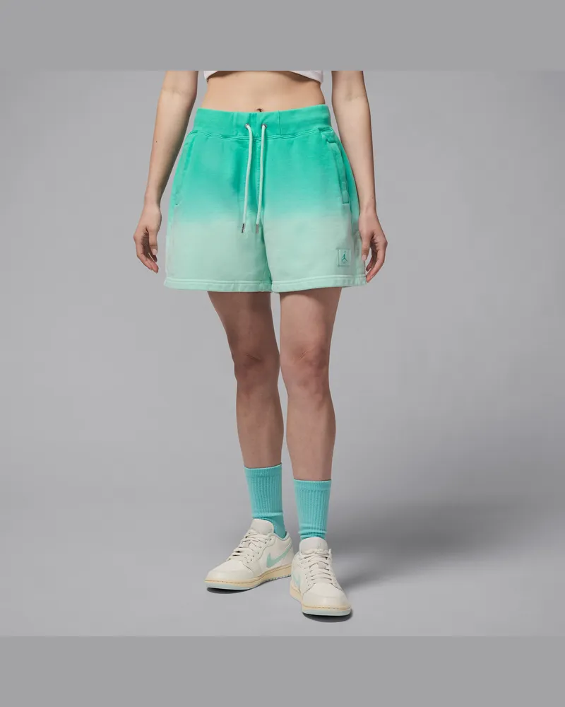 Jordan Flight Fleece Shorts aus French Terry (Damen) - Grün Grün