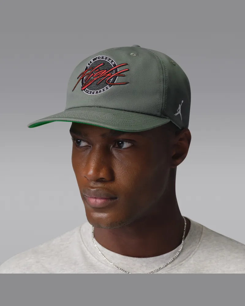 Jordan Flight Pro unstrukturierte Cap mit flachem Schirm - Grün Grün