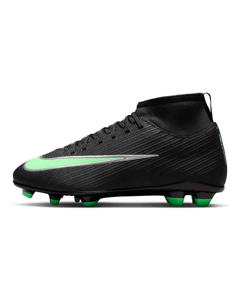 Nike Jr. Mercurial Superfly 11 Club High-Top-Fußballschuh für verschiedene Böden (ältere Kinder) - Schwarz Schwarz