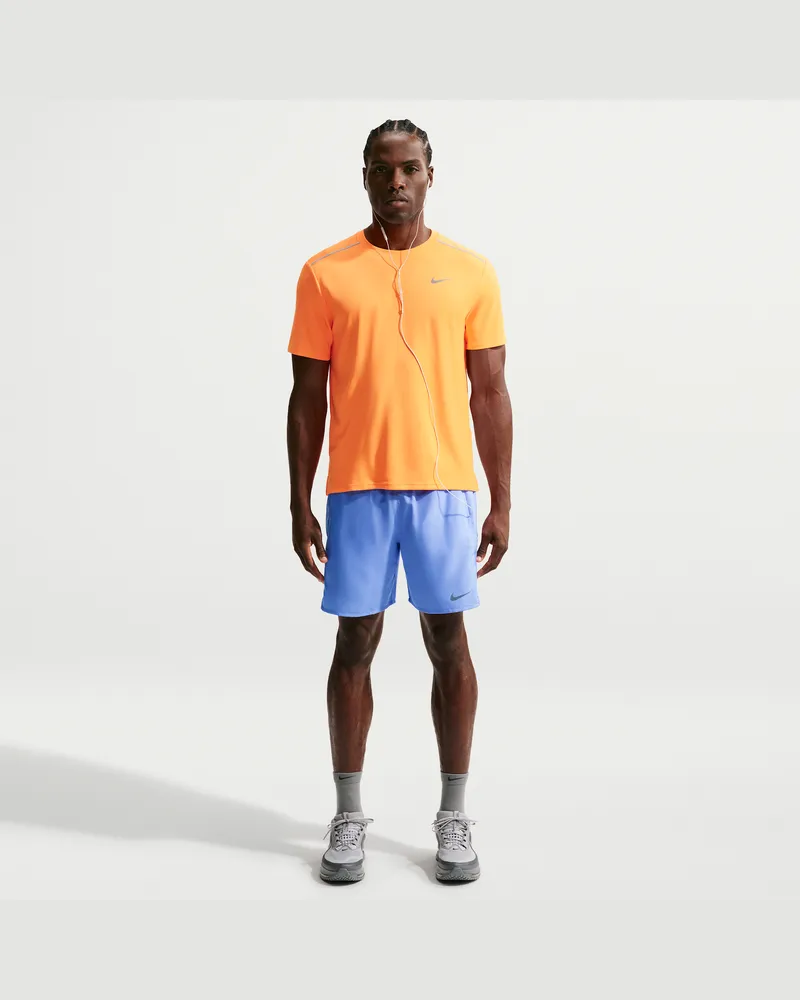 Nike Miler Dri-FIT 2-in-1-Laufshorts (Herren, ca. 18 cm) - Blau Blau