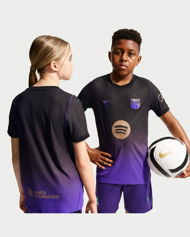 Nike FC Barcelona 2026/27 Match Away Kobe Aero-FIT authentisches Fußballtrikot (ältere Kinder) - Lila Lila