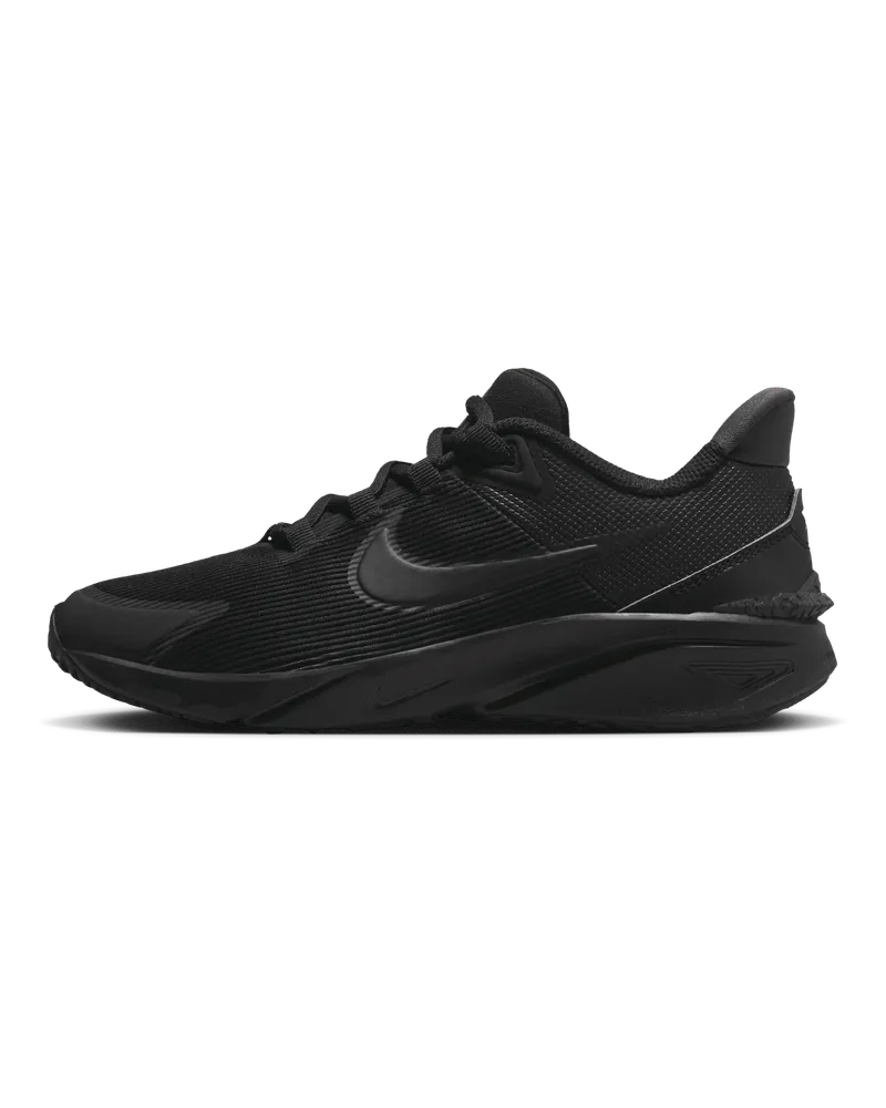 Nike Star Runner 4 Straßenlaufschuh für ältere Kinder - Schwarz Schwarz