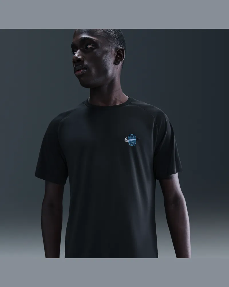 Nike Stride Dri-FIT ADV Kurzarm-Laufoberteil (Herren) - Schwarz Schwarz