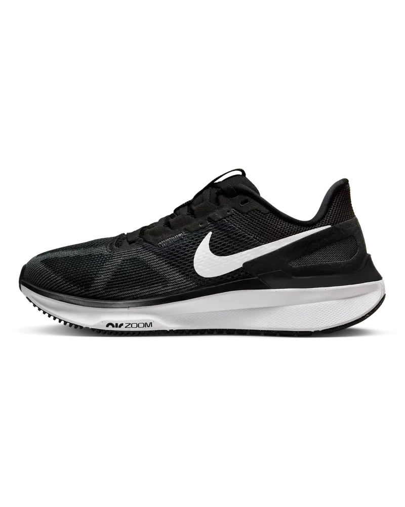 Nike Structure 25 Straßenlaufschuh (Damen) - Schwarz Schwarz
