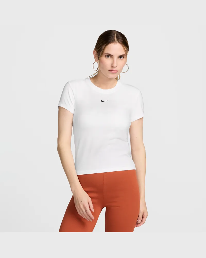 Nike Sportswear Chill Knit Damen-T-Shirt - Weiß Weiß