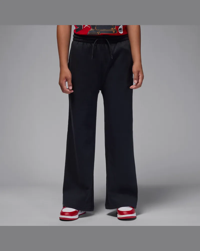 Jordan Brooklyn Essentials offene Fleece-Hose (ältere Kinder) - Schwarz Schwarz