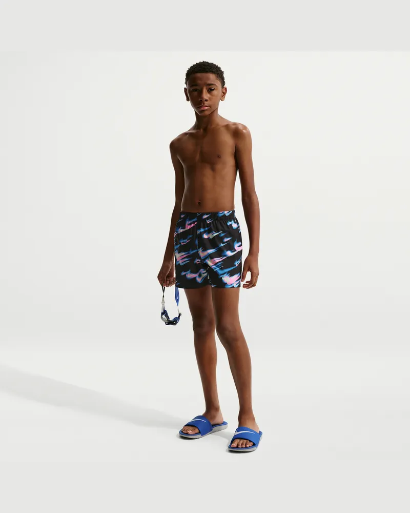Nike Swim Breaker Volley-Shorts mit integriertem Slip (jüngere Kinder, Jungen, ca. 10 cm) - Schwarz Schwarz