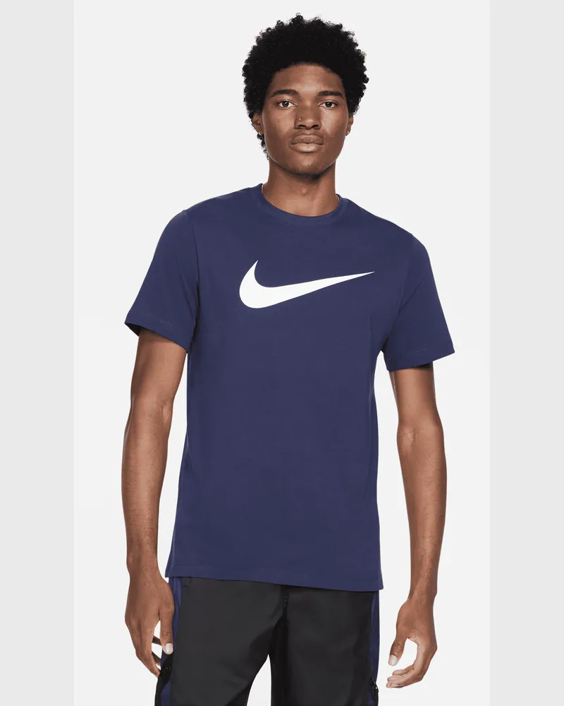 Nike Swoosh Herren-T-Shirt - Blau Blau