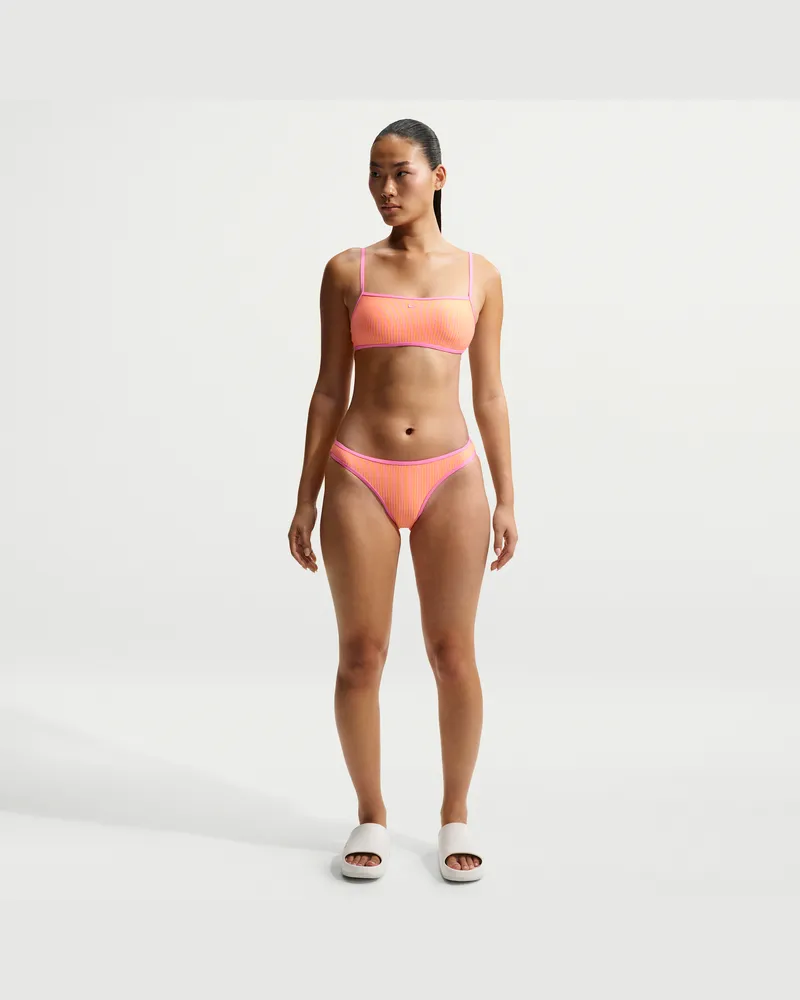 Nike Swim Ripple Texture Hipster-Bikinihose (Damen) - Pink Pink