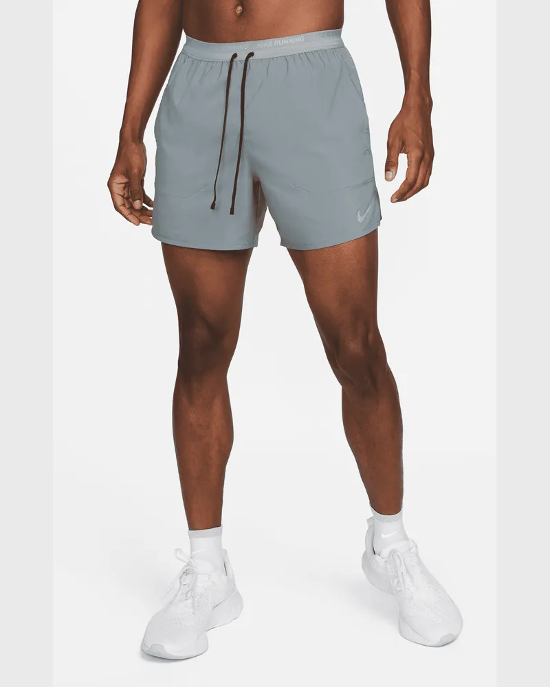 Nike Stride Dri-FIT-Laufshorts mit Futter für Herren (ca. 12,5 cm) - Grau Grau