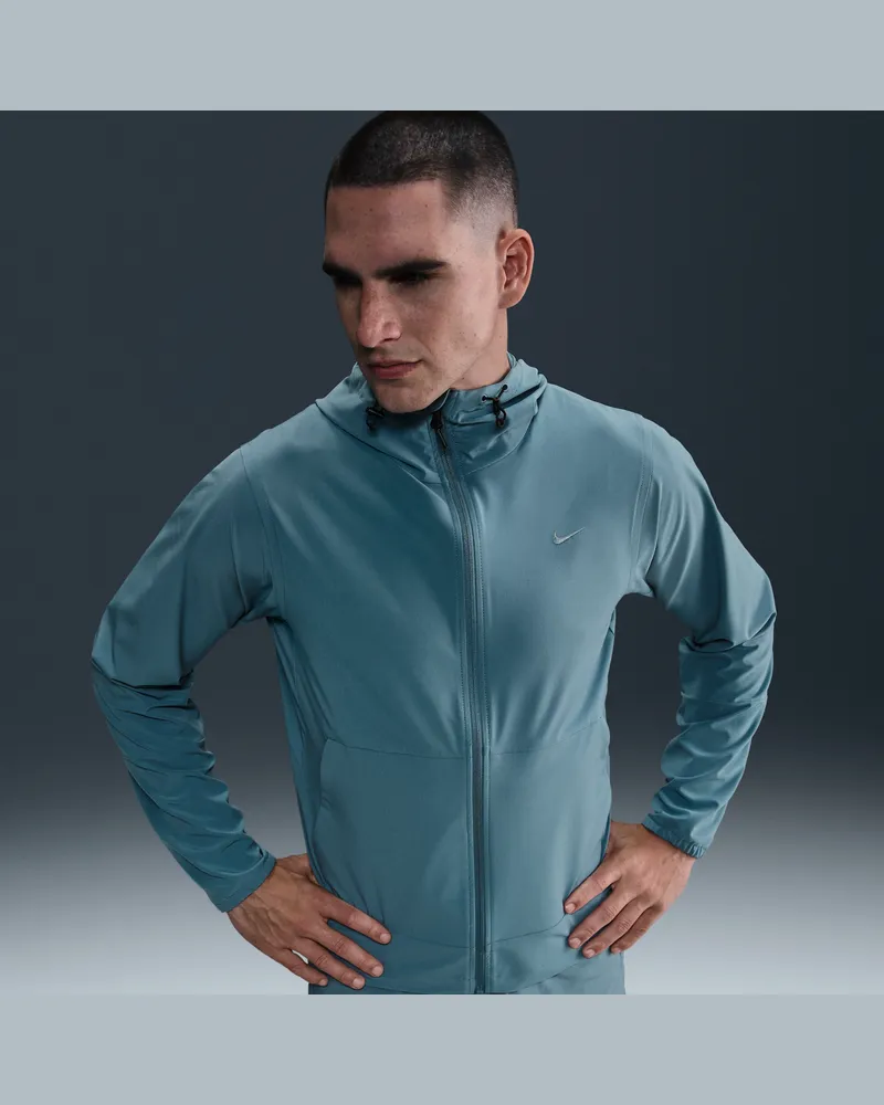Nike Unlimited vielseitige Repel-Jacke mit Kapuze für Herren - Blau Blau
