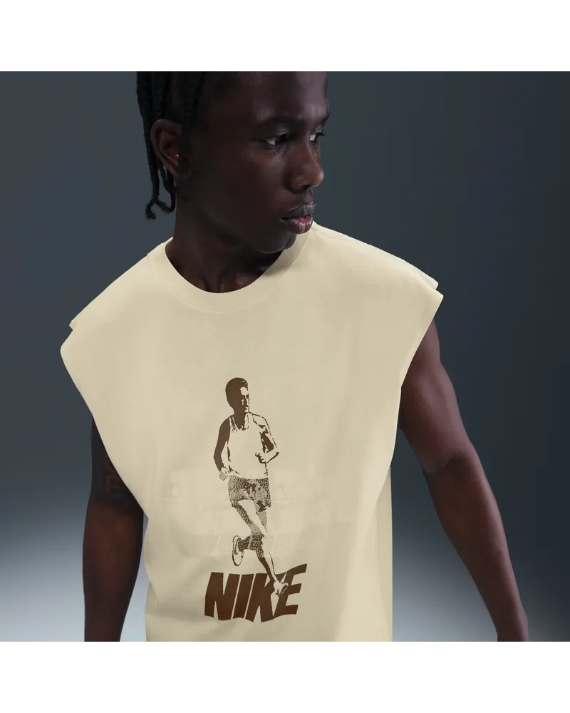 Nike Laufshirt ohne Ärmel (Herren) - Weiß Weiß
