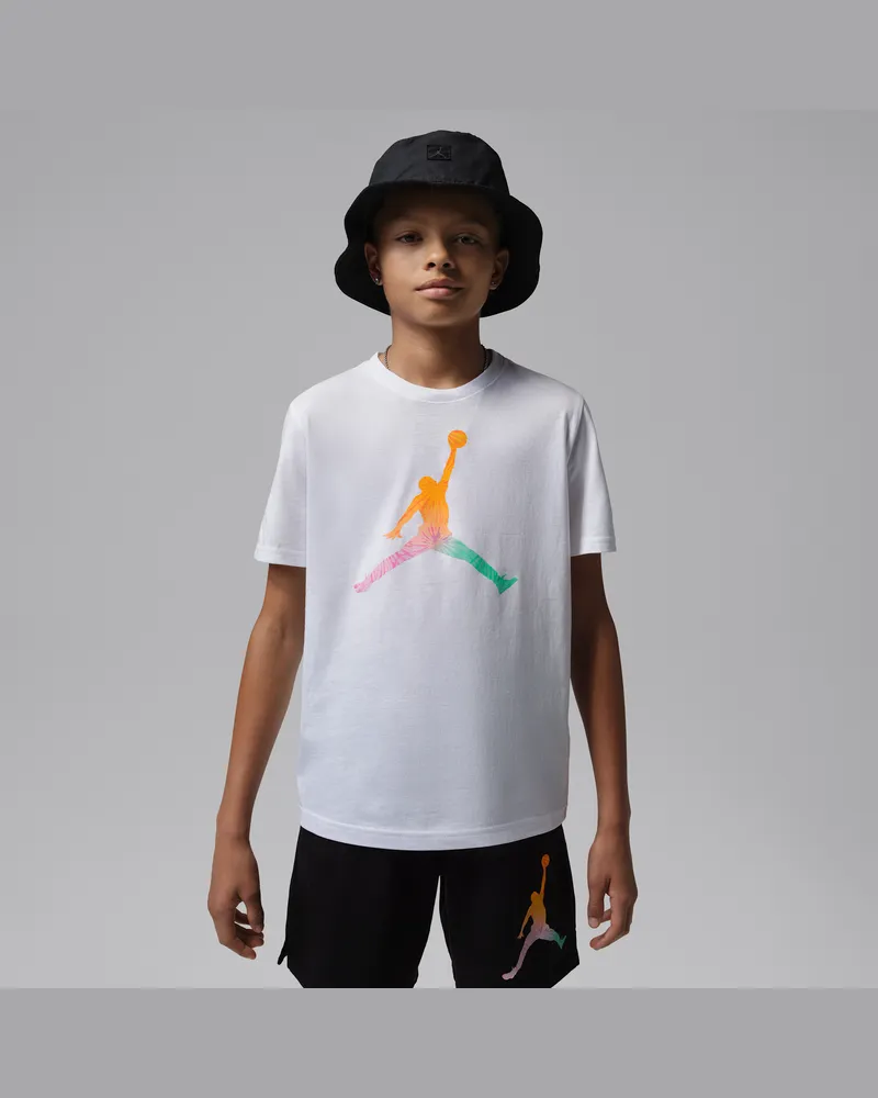 Jordan Tie Dye Jumpman T-Shirt für ältere Kinder - Weiß Weiß