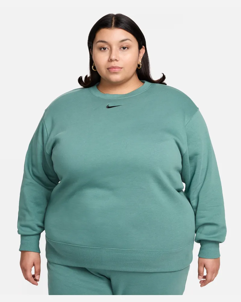 Nike Sportswear Phoenix Fleece Oversize Damen-Sweatshirt mit Rundhalsausschnitt - Grün Grün