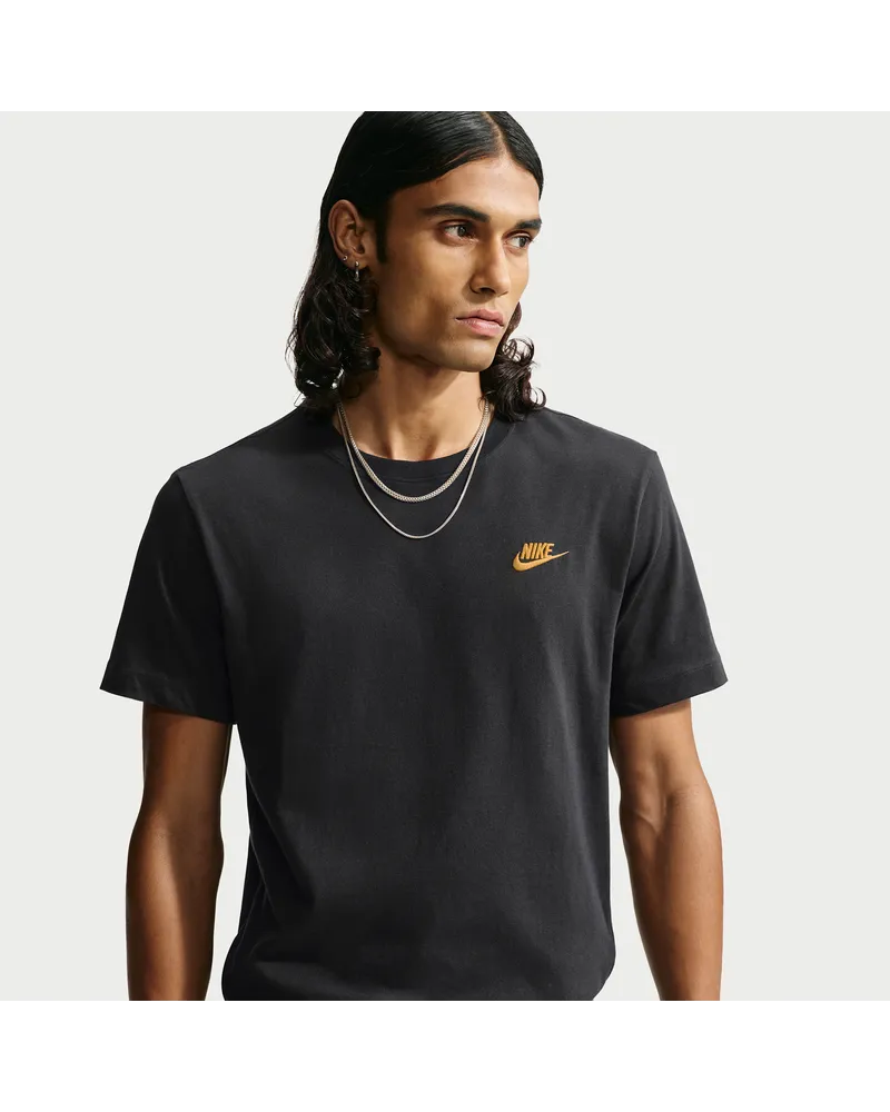 Nike Club Herren-T-Shirt - Schwarz Schwarz
