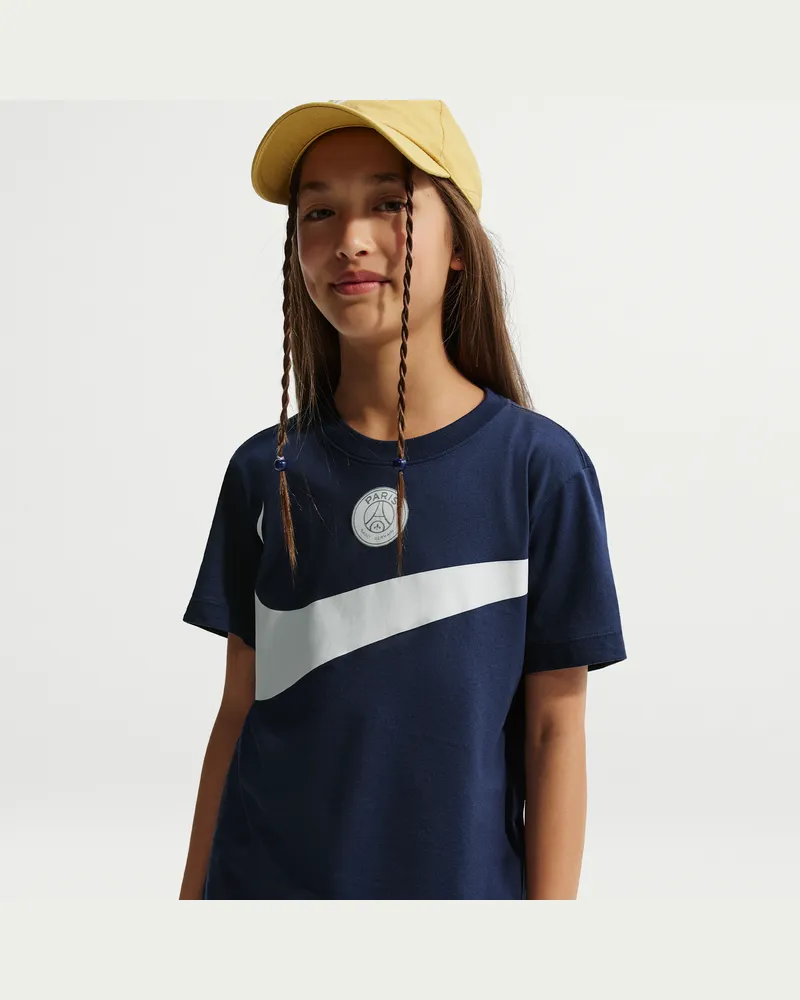Nike Paris Saint-Germain Swoosh Fußball-T-Shirt (Herren) - Blau Blau