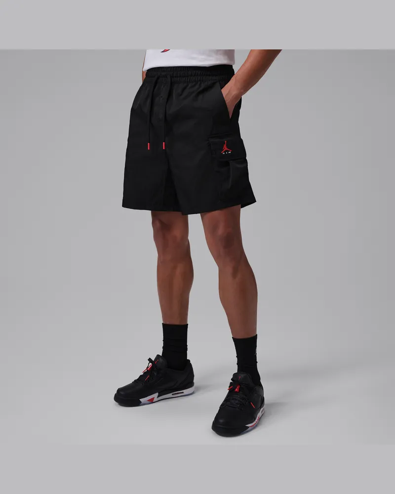 Jordan Brooklyn Cargo-Webshorts (Herren) - Schwarz Schwarz