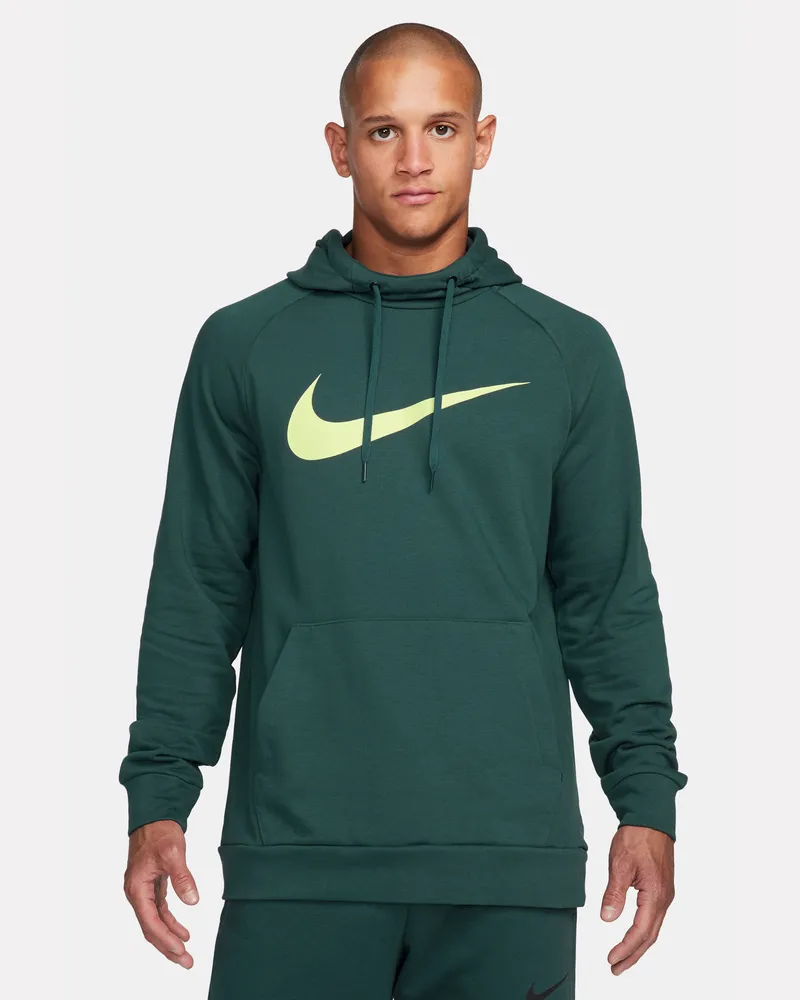 Nike Dry Graphic Dri-FIT Fitness-Pullover mit Kapuze für Herren - Grün Grün