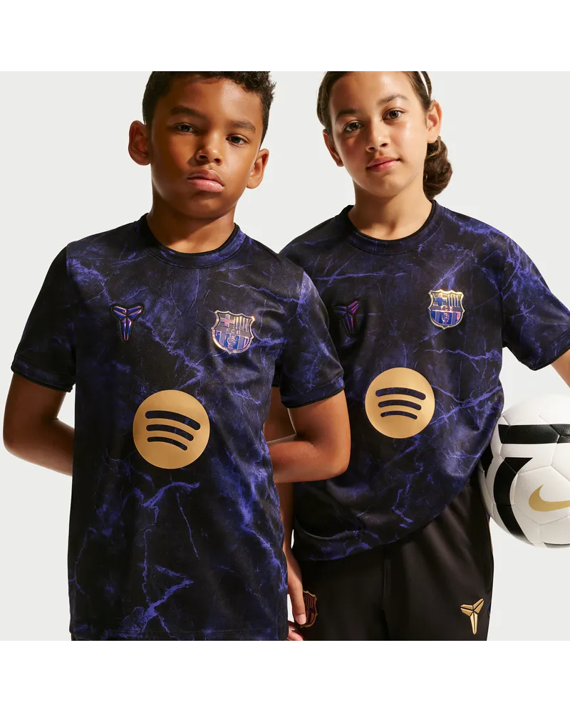 Nike FC Barcelona Away Kobe Dri-FIT Pre-Match-Fußballoberteil (ältere Kinder) - Lila Lila