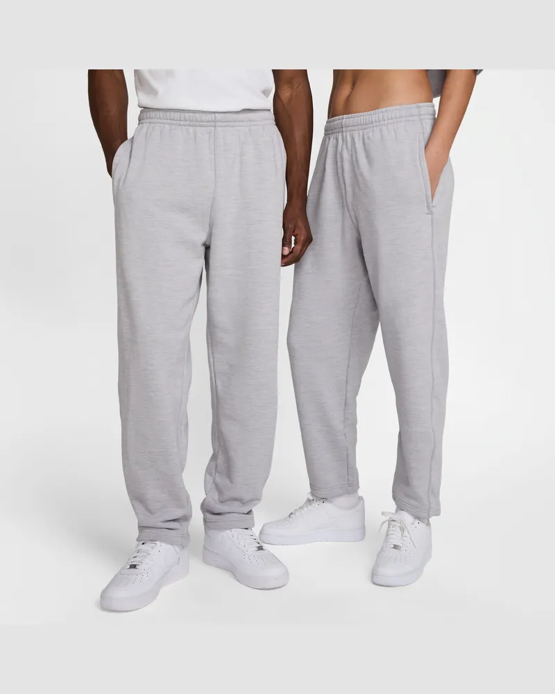 Nike Wool Classics Fleece-Hose mit offenem Saum - Grau Grau