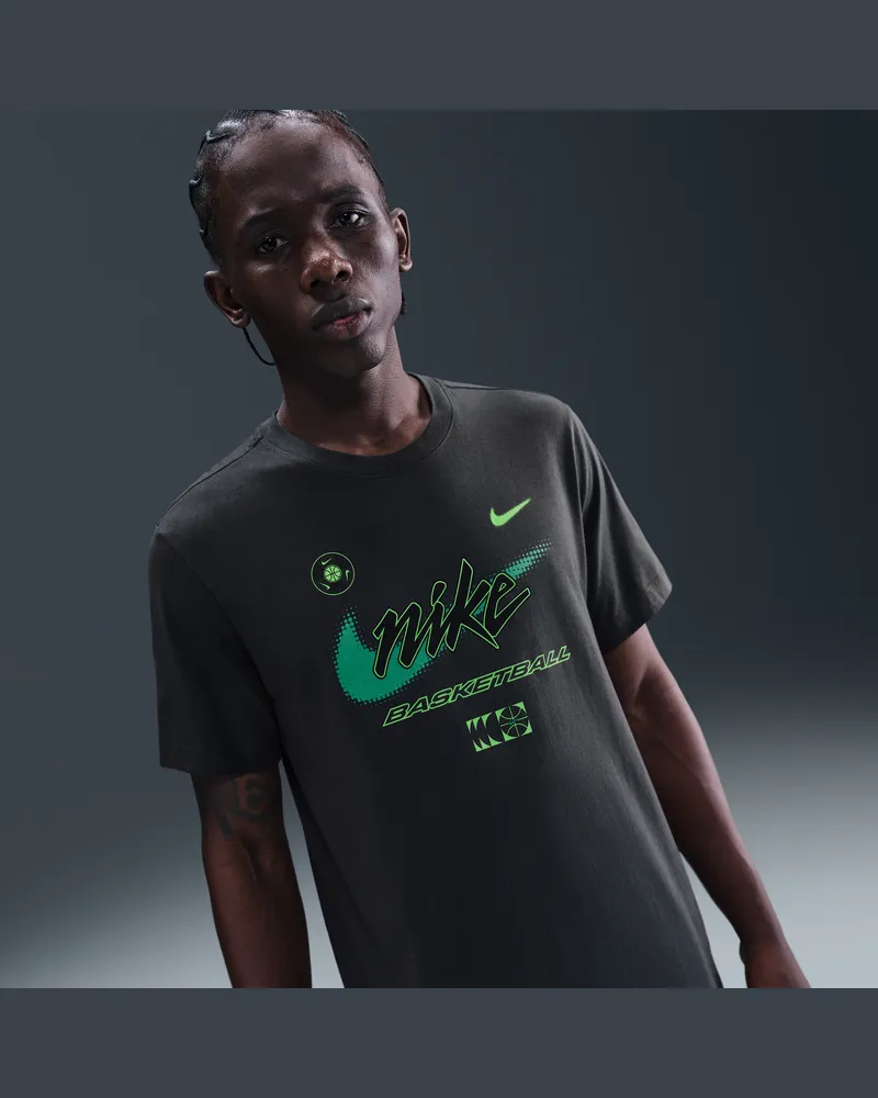 Nike Basketball-T-Shirt (Herren) - Grau Grau