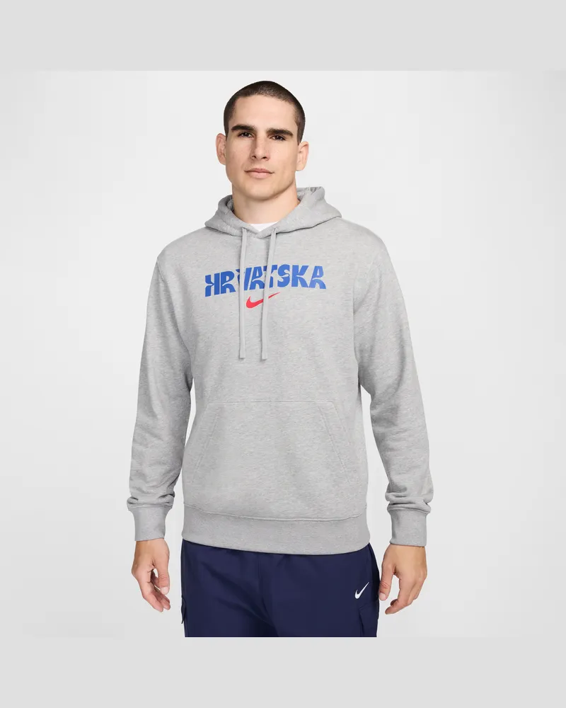Nike Kroatien Club Fleece  Fußball-Hoodie für Herren - Grau Grau