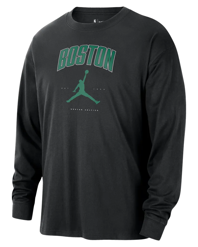 Jordan Boston Celtics Essential  NBA-Longsleeve für Herren - Schwarz Schwarz