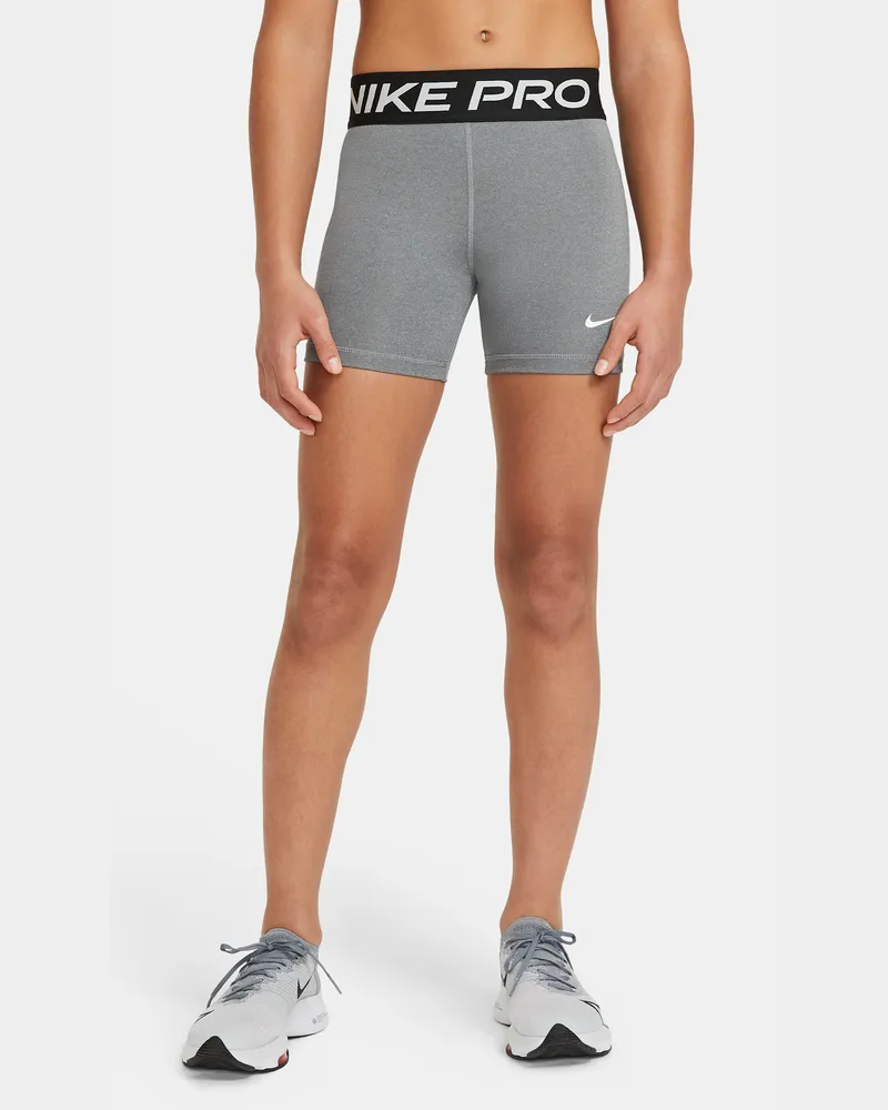 Nike Pro Shorts (Mädchen) - Grau Grau