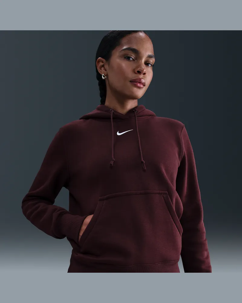 Nike Phoenix Fleece Hoodie für Damen - Rot Rot