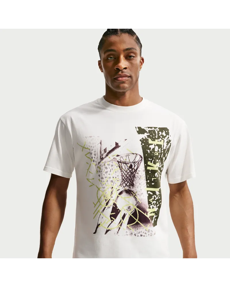 Nike Basketball-T-Shirt (Herren) - Weiß Weiß