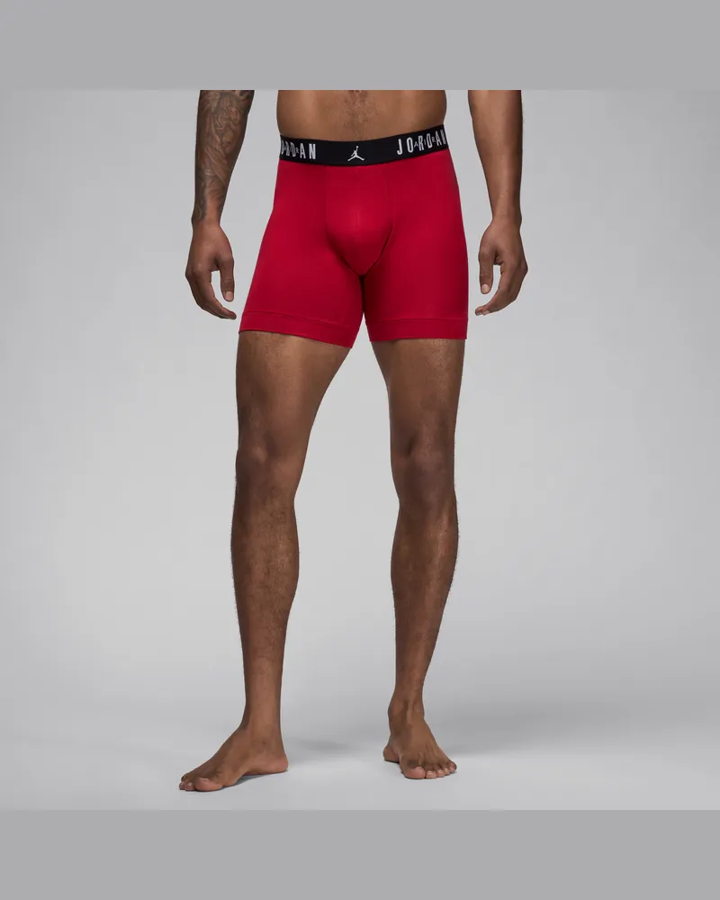 Jordan Flight Cotton Core Boxershorts (Herren, 3er-Pack) - Rot Rot
