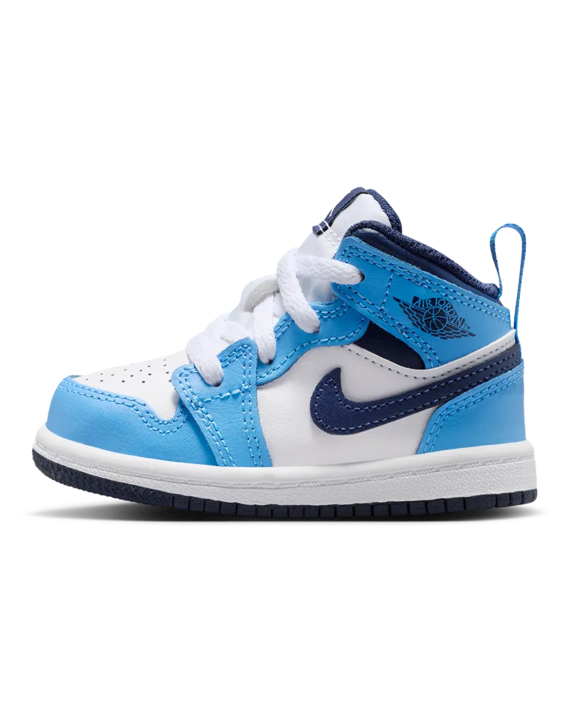 Jordan 1 Mid Schuh für Babys und Kleinkinder - Blau Blau