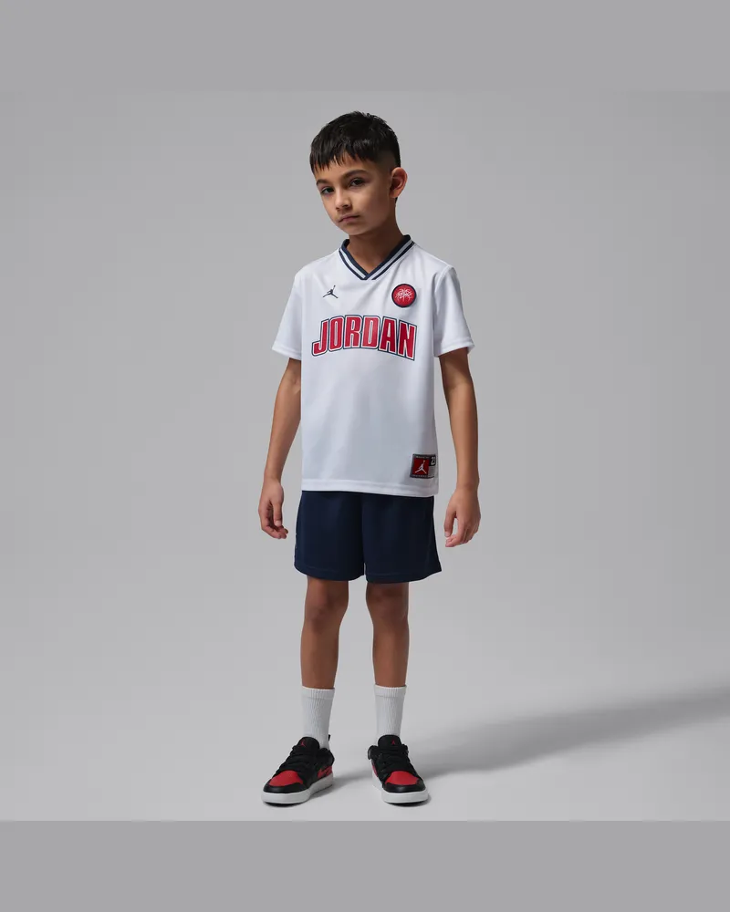 Jordan Set aus Sporttrikot und Mesh-Shorts für jüngere Kinder - Blau Blau