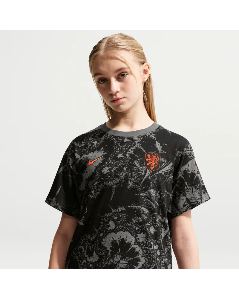 Nike Niederlande  Fußball-T-Shirt (ältere Kinder) - Grau Grau