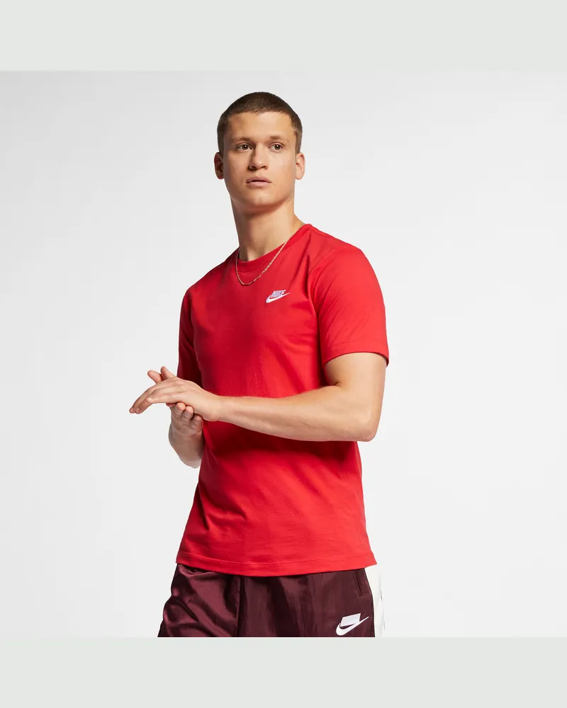 Nike Sportswear Club Herren-T-Shirt - Rot Rot