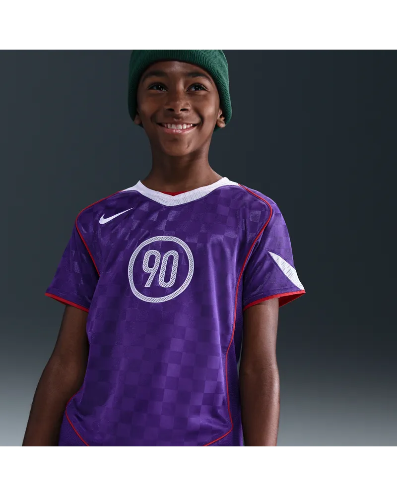 Nike Total 90 Fußballtrikot mit Dri-FIT-Technologie (ältere Kinder) - Lila Lila
