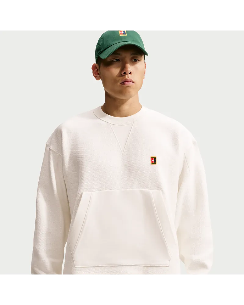 Nike Club Rules French-Terry-Sweatshirt mit Rundhalsausschnitt (Herren) - Weiß Weiß