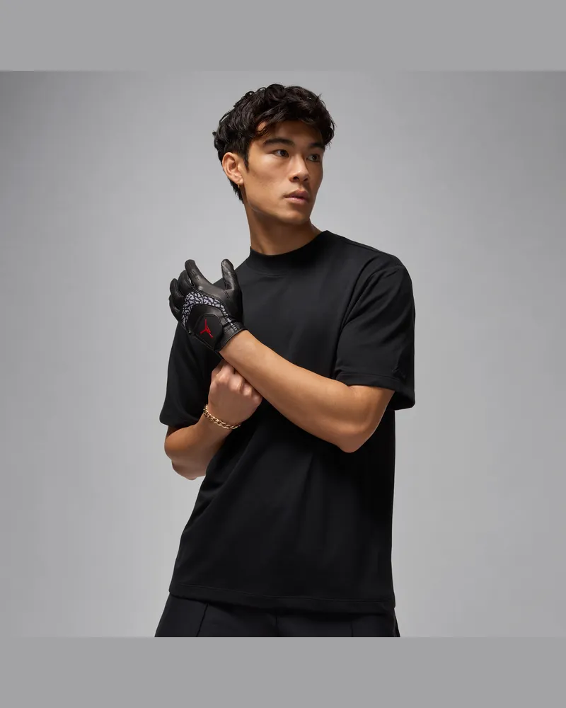 Jordan Sport Dri-FIT Golfoberteil mit Stehkragen (Herren) - Schwarz Schwarz