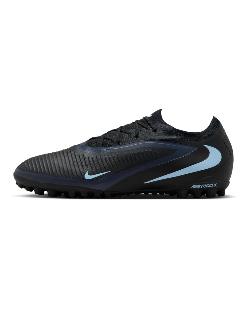 Nike Phantom 6 Low Pro Fußballschuh für Turf - Schwarz Schwarz