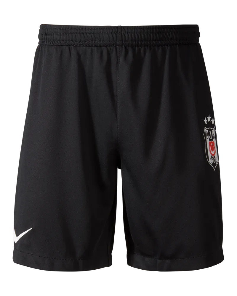 Nike Beşiktaş J.K.  Strick-Fußballshorts (ältere Kinder) - Schwarz Schwarz