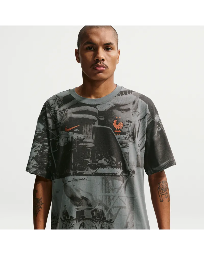 Nike Frankreich Fußball-T-Shirt von  (Herren) - Grau Grau