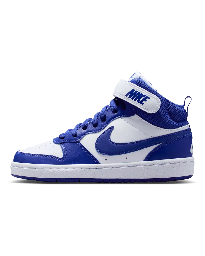 Nike Court Borough Mid 2 Schuh für ältere Kinder - Weiß Weiß