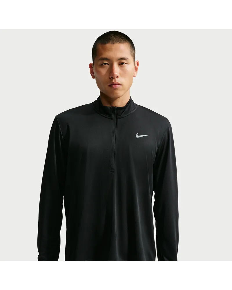 Nike Pacer Dri-FIT-Laufoberteil mit Halbreißverschluss für Herren - Schwarz Schwarz