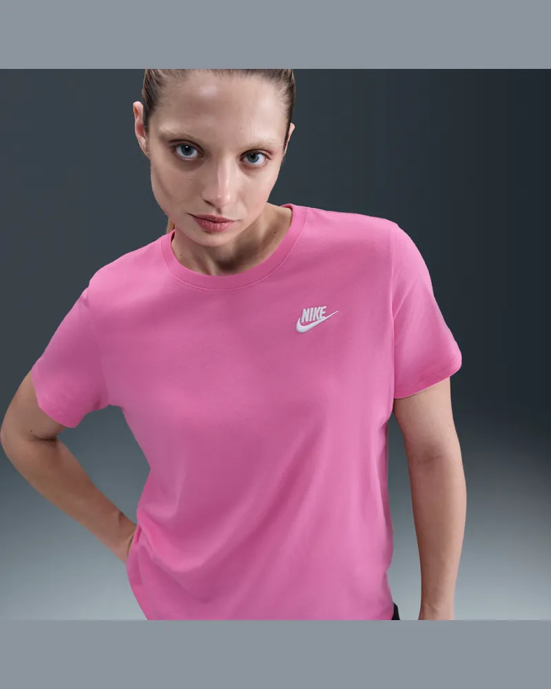 Nike Sportswear Club Essentials Damen-T-Shirt - Pink Pink