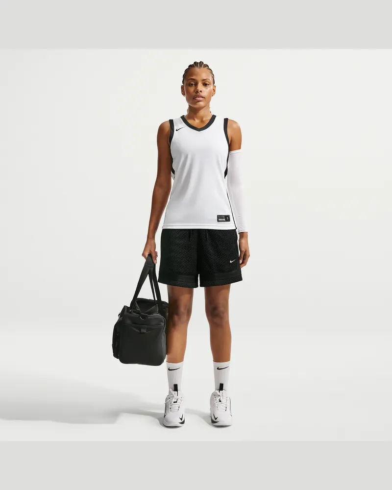 Nike Crossover Basketballshorts mit Dri-FIT-Technologie (ca. 13 cm) (Damen) - Schwarz Schwarz